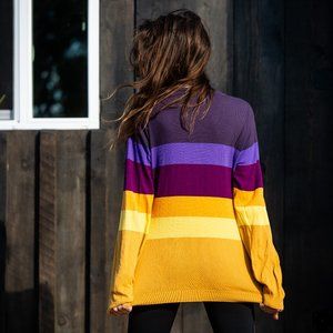 Multi colored striped Wesc sweater